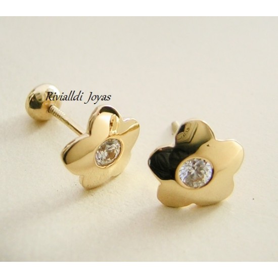 Aretes de discount argollas con flores